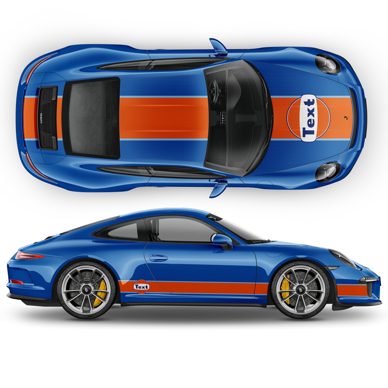 GULF Le Mans Racing Stripes kit, for Carrera 1999 - 2020