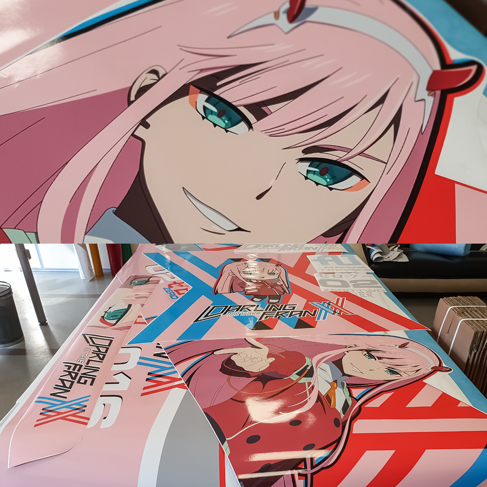 Zero Two (Darling in the FranXX) ITASHA, Anime Style Graphic Decals Se